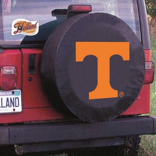 Holland Bar Stool TCYTennesBK-32 1/4 x 12 Tennessee Tire Cover-Black