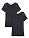 Amazon Essentials Women's Jersey Short-Sleeve V-Neck T-Shirt (Previously Daily Ritual), Pack of 2