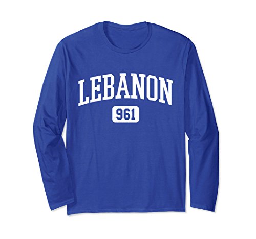 Unisex 961 Lebanon Country Area Code Lebanese Pride Shirt 2XL Royal Blue