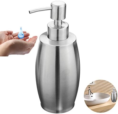 ThanaphatShop SH158 Uniform Push Stainless Steel Sanding Liquid Soap/Latex/Hand Dispenser 375M