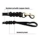 FAIRWIN Leather Dog Leash 6 Foot - Braided Military Grade Heavy Duty Dog Leash for Large Medium Small Dogs Training and Walking (Black, M:5/8