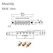 Musiclily Pro Tune-O-Matic Bridge Roller Saddles Set for Les Paul LP SG Electric Guitar, Chrome