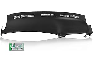 PIT66 TPE Dash Bezel Cover, Compatible with Chevy Silverado/GMC Sierra 1500 2500 1999-2006/Avalanche 2002-2006/Silverado 3500 Sierra 3500 2001-2006/Tahoe Suburban GMC Yukon/XL 2000-2006 Dashboard