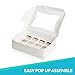 Paperboard Cupcake Boxes with Inserts, Set of 12 Cupcake Container Bakery Window Display Box With Cupcake Inserts, Perfect for Transporting Cupcakes by Upper Midland Products