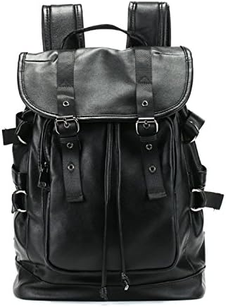 Korean version of the travel leather leisure student backpack