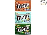 M&M's Flavor Vote Thai Coconut, English Toffee, Mexican Jalapeno Peanut Sharing Chocolate Candy, 9.6 Ounce Bag (Pack of 3)