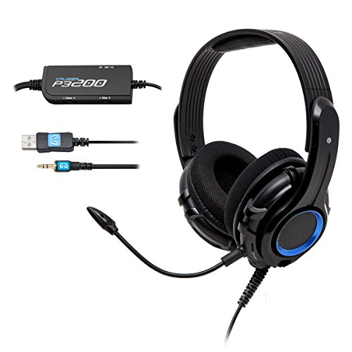 GamesterGear Cruiser P3210 (((Rumble))) Effect 2.1 Amplified Stereo Gaming Headset with Detachable Boom Microphone for PlayStation 3 / PlayStation 4 Console