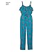 NEW LOOK 6373 Misses' Jumpsuit or Romper and Dresses Sewing Kit, Size A (8-10-12-14-16-18-20)