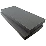 SRA Cases EN-AC-FG-C402-FOAM-CB 2 Pre-Scored Foam Blocks Insert for EN-AC-FG-C402, 26.3 x 11.2 x 2", Grey