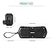 Nekteck Portable Wireless Bluetooth Speaker with 10W Audio Output, IP65 Water Resistant & Dustproof, Shockproof Design, Built-in Mic, USB Charging Port for Phones - Black