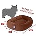 24 inch Rust Suede Bagel Dog Bed By Majestic Pet Productsthumb 3