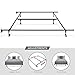 Best Choice Products Folding Adjustable Portable Metal Bed Frame for Twin, Full, Queen Sized Mattresses and Headboards with Center Support, Locking Wheel Rollers, Black