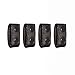 HUNANBANG Traditional Black Law Black Nylon Belt Keepers with Double Snaps for 2~2.25