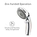 HOMELODY High Pressure Handheld Shower Head with ON/OFF Pause Switch 6-Functions Water Saving Shower head, Detachable Shower Head,Chrome Finish