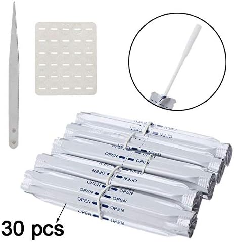 SERIGAS - 30 Cotton Swabs Double Stick Tweezers and Oil Absorbing Sheet for IQOS 2.4 PLUS for IQOS 3.0 LIL/LTN/HEETS/GLO