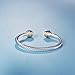 UNY Bracelet Designer Brand Inspired Antique Women Jewelry CZ Cable Wire Bangle Christmas day Gifts (Clear)