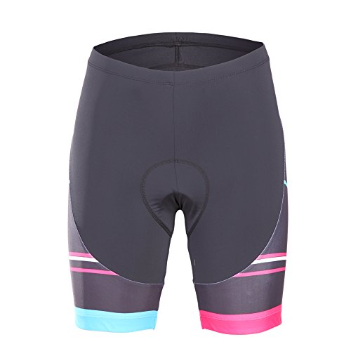 Beroy Bike Shorts with 3D Gel Padded,Cycling Shorts Women Padded with Transfer Printing Panel