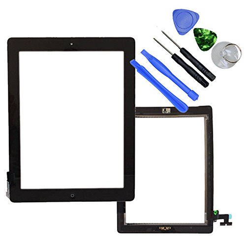 Hedywei Touch Screen Digitizer for iPad 2 Glass Screen w/Home Button Black
