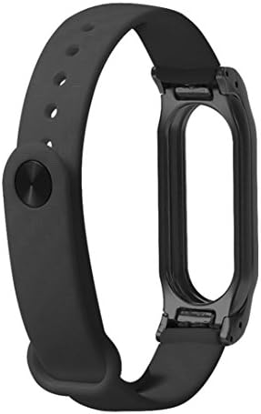Secba Fashion TPE Carbon Design Sport Strap Replacement Wristband For Xiaomi Mi Band 2 (Black)