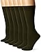Differenttouch 6 Pairs Pack Women Opaque Stretchy Spandex Knee High Trouser Socks