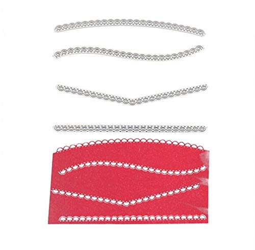 image for ShineBear Heart Sprinkle Wreath Metal Cutting Dies Stencil for DIY Scr