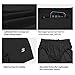 Roadbox Mens Running Shorts 5 Inch Quick Dry Gym Athletic Workout Traning Tennis Shorts with Liner and Zipper Pocket Black