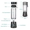 Portable-Blender-Ksera-Smoothie-Juicer-Cup-Personal-Mini-Blender-for-Smoothies-and-Shakes-Six-Blades-in-3D-380ml-13oz-2000mAh-Powerful-USB-Rechargeable-Home-Travel-Handheld-Fruit-Juicer-Black Portable Blender, Ksera Smoothie Juicer Cup, Personal Mini Blender for Smoothies and Shakes- Six Blades in 3D, 380ml…