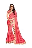 Indian Fashion Georgette Salmon Stylish Saree 83902