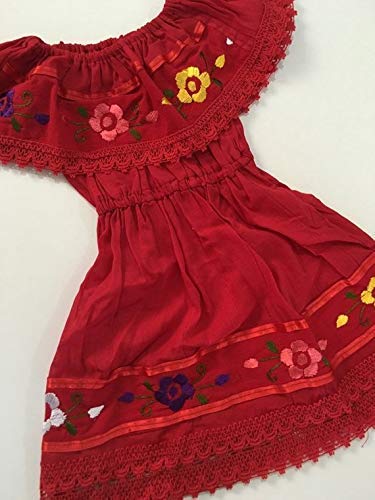 red mexican dress