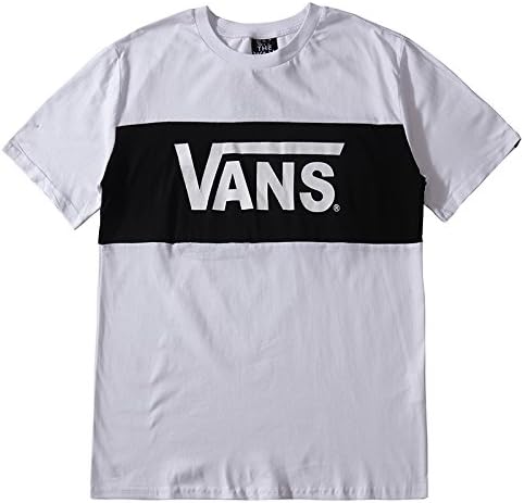 Amazon バンズ Vans Tシャツ メンズ ファッション 半袖 レディース 男女兼用 ゆったり ホワイト Xxl Tシャツ カットソー 通販