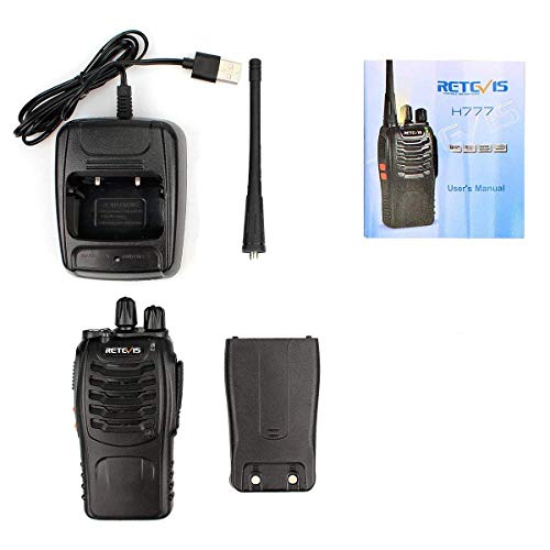 Retevis H-777 Walkie Talkies UHF Long Range Rechargeable 2 Way Radio 16CH Portable Handheld Emergency Two Way Radios Set (10 Pack) - Retevis