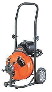 Image of General Wire P-XP-B Mini-Rooter XP Drain Cleaner with Power Cable Feed and 5/16-Inch x 75-Inch Cable, Small