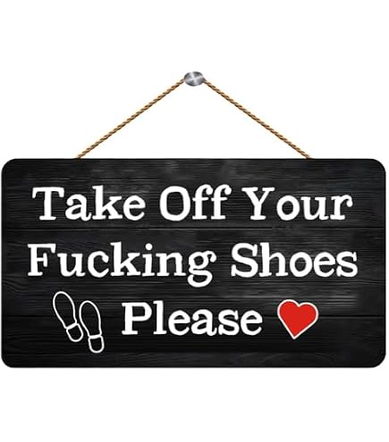Amazon.com: Retro Tin Signs Vintage Style Take Off Shoes Metal