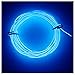 Amicc 3m 9ft Portable Neon Light El Wire with Battery Pack Neon Glowing Strobing Electroluminescent Wire for Parties, Halloween Decoration (3m 9ft, Blue)