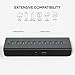 AUKEY 10-Port Powered USB Hub, 3 Charging Ports, 7 USB 3.0 Data Ports, 12V/4A Power Adapter, Power Switch for Macbook, Mac Pro/Mini, iMac, XPS, Surface Pro, iPhone Series and More
