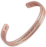 Copper Bracelet Magnetic Therapy High Power Pain Magnets Pathways