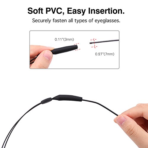 MoKo Adjustable Eyewear Retainer, [4 Pack] Universal Fit Sports