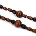 Mini Tree Wood Bead Eyeglass Chain Sunglasses Strap Reading Glasses Holder (Coffee)