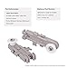 2 Pack WP8268743 8268743 Ultra Durable Upper Rack Wheel Replacement Part for Whirlpool Kenmore Dishwasher Replaces 830899 AP6012252 PS11745459 EAP11745459