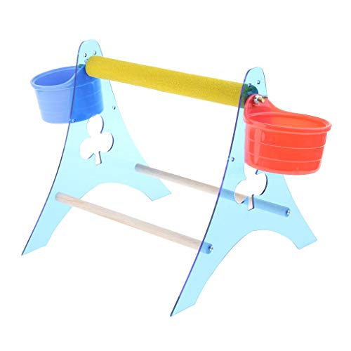 Computer accessories – Amagogo Pet Bird Parrot Table Perch with Cup for Watering & Feeding
