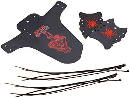 Bicycle Fenders Mountain Bike Mudguard Front Bicycle Fender Mudguard Cycling Face Guard Bike Fender for Mountain Bike Forks (red)