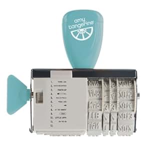 American Crafts Roller Date Decorative Stamp, Amy Tangerine Photo Op