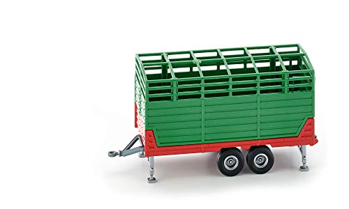 siku 2875, Viehanhänger inkl. 2 Holstein-Kühen, 1:32, Metall/Kunststoff, Grün, Viele Funktionen – Bild 5