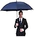 G4Free 62 Inch Automatic Open Golf Umbrella Sun Protection Windproof Oversize Large Waterproof Stick Umbrellas(Navy)