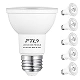 PAR20 LED Bulbs, Dimmable 7W Spot Light Bulbs,50W Halogen Bulb Equivalent, 3000K Warm White 600 Lumens E26 40 Degree, Indoor Recessed Track Lighting, 6-Pack