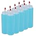 Belinlen 10 Pack 8-Ounce Plastic Squeeze Bottles with Red Tip Caps for Food, Crafts, Art, Multi Purpose
