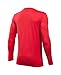 Under Armour Boys Breakthrough Logo Long Sleeve Tee, Red, Youth X-Large
