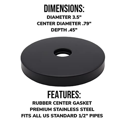 Corla Modern Shower Arm Flange 3.5” Extra Large Universal Escutcheon