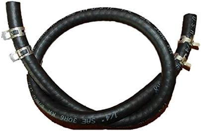 CUTTING PRO Fuel Line Hose 25" x 1/4" ID with 4 Clamps Replaces Briggs &amp; Stratton 5414K, 283207, 791850 Small Engine, Lawn Mower, Go Kart, Tiller, Snow Thrower
