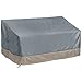 VonHaus 2 Seater Patio Bench Loveseat Cover - ‘The Storm Collection’ Premium Heavy Duty Waterproof Outdoor Furniture Protection - Slate Gray with Beige Trim - L60 x W35 x H22-30 inches